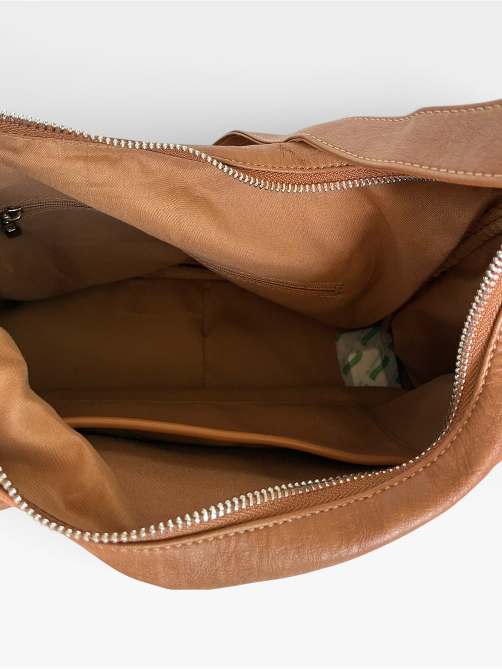 Brown Leatherette Multi-Pocket Shoulder Bag - Picture 6 of 6